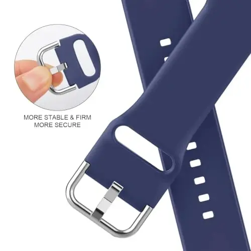 Sport Band Apple Watch Bands 49mm 46mm 45mm 44mm 42mm 41mm 40mm 38mm bilan mos keladi, iWatch Series 11 10 9 8 7 6 5 4 3 2 1 SE Ultra ayollar erkaklar uchun klassik qisqichli yumshoq silikon almashtirish tasmasi - 4