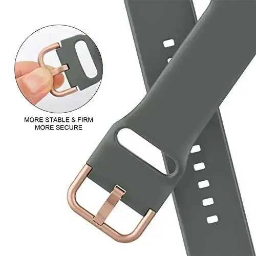 Sport Band Apple Watch Bands 49mm 46mm 45mm 44mm 42mm 41mm 40mm 38mm bilan mos keladi, iWatch Series 11 10 9 8 7 6 5 4 3 2 1 SE Ultra ayollar erkaklar uchun klassik qisqichli yumshoq silikon almashtirish tasmasi - 4