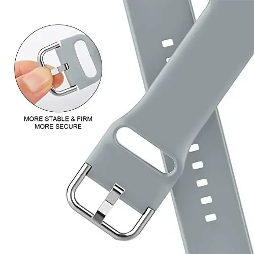 Sport Band Apple Watch Bands 49mm 46mm 45mm 44mm 42mm 41mm 40mm 38mm bilan mos keladi, iWatch Series 11 10 9 8 7 6 5 4 3 2 1 SE Ultra ayollar erkaklar uchun klassik qisqichli yumshoq silikon almashtirish tasmasi - 4