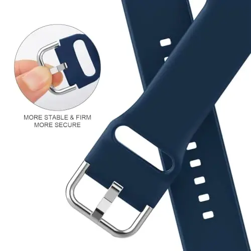 Sport Band Apple Watch Bands 49mm 46mm 45mm 44mm 42mm 41mm 40mm 38mm bilan mos keladi, iWatch Series 11 10 9 8 7 6 5 4 3 2 1 SE Ultra ayollar erkaklar uchun klassik qisqichli yumshoq silikon almashtirish tasmasi - 4