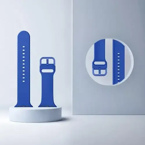 Sport Band Compatible with Apple Watch Bands 49mm 46mm 45mm 44mm 42mm 41mm 40mm 38mm, Soft Silicone Replacement Strap with Classic Clasp for iWatch Series 11 10 9 8 7 6 5 4 3 2 1 SE Ultra Women Men - 3