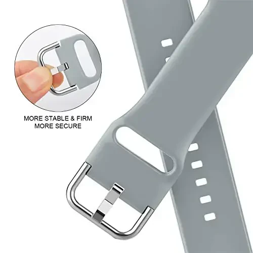 Sport Band Compatible with Apple Watch Bands 49mm 46mm 45mm 44mm 42mm 41mm 40mm 38mm, Soft Silicone Replacement Strap with Classic Clasp for iWatch Series 11 10 9 8 7 6 5 4 3 2 1 SE Ultra Women Men - 4