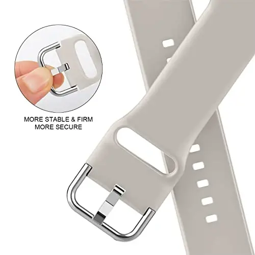 Sport Band Compatible with Apple Watch Bands 49mm 46mm 45mm 44mm 42mm 41mm 40mm 38mm, Soft Silicone Replacement Strap with Classic Clasp for iWatch Series 11 10 9 8 7 6 5 4 3 2 1 SE Ultra Women Men - 4