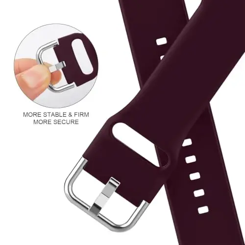 Sport Band Compatible with Apple Watch Bands 49mm 46mm 45mm 44mm 42mm 41mm 40mm 38mm, Soft Silicone Replacement Strap with Classic Clasp for iWatch Series 11 10 9 8 7 6 5 4 3 2 1 SE Ultra Women Men - 3
