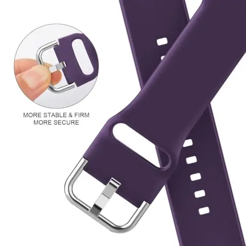 Sport Band Compatible with Apple Watch Bands 49mm 46mm 45mm 44mm 42mm 41mm 40mm 38mm, Soft Silicone Replacement Strap with Classic Clasp for iWatch Series 11 10 9 8 7 6 5 4 3 2 1 SE Ultra Women Men - 3