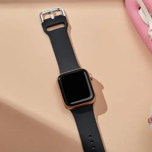 Sport Band Compatible with Apple Watch Bands 49mm 46mm 45mm 44mm 42mm 41mm 40mm 38mm, Soft Silicone Replacement Strap with Classic Clasp for iWatch Series 11 10 9 8 7 6 5 4 3 2 1 SE Ultra Women Men - RECOPPA (1)