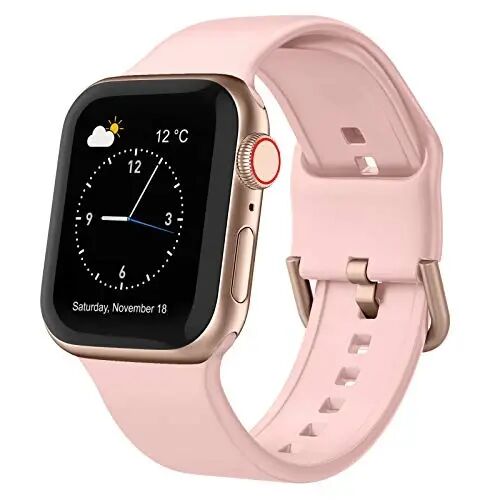Sport Band Compatible with Apple Watch Bands Women Men | 49mm 46mm 45mm 44mm 42mm 41mm 40mm 38mm Soft Silicone Replacement Strap with Classic Clasp for iWatch Ultra 4/Series 12-1/SE - Recoppa
