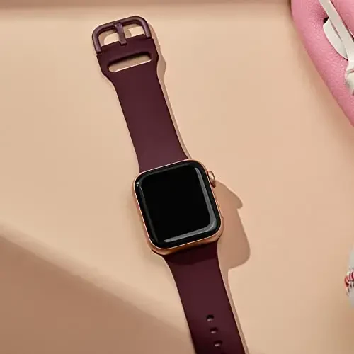 Sport Band совместим с ремешками Apple Watch 49 мм 46 мм 45 мм 44 мм 42 мм 41 мм 40 мм 38 мм, мягкий силиконовый сменный ремешок с классической застежкой для iWatch Series 11 10 9 8 7 6 5 4 3 2 1 SE Ultra Women Men - 2