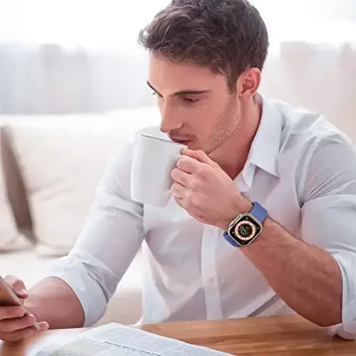 Sport Band, совместимый с ремешками Apple Watch 49 мм, 46 мм, 45 мм, 44 мм, 42 мм, 41 мм, 40 мм, 38 мм, мягкий силиконовый сменный ремешок с классической застежкой для iWatch Series 11 10 9 8 7 6 5 4 3 2 1 SE Ultra Women Men - 6