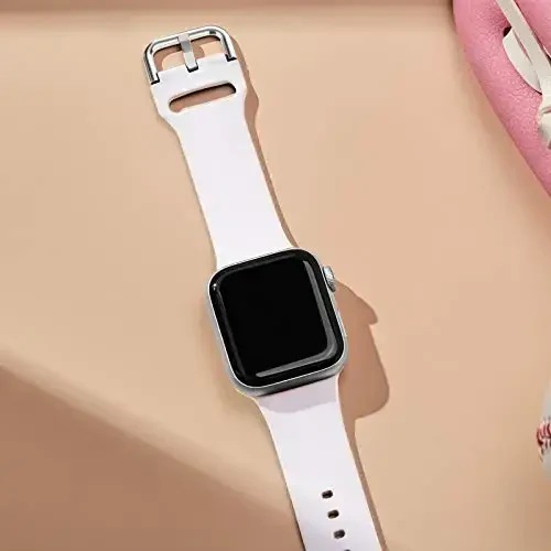 Sport Band, совместимый с ремешками Apple Watch 49 мм, 46 мм, 45 мм, 44 мм, 42 мм, 41 мм, 40 мм, 38 мм, мягкий силиконовый сменный ремешок с классической застежкой для iWatch Series 11 10 9 8 7 6 5 4 3 2 1 SE Ultra Women Men - 2