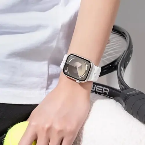 Sport Bands Apple Watch Band 38mm 40mm 41mm 42mm 44mm 45mm 49mm ayollar va erkaklar uchun mos keladi, qayta ishlangan plastik nafas oladigan yumshoq iWatch tasmalari iWatch Series 9 8 7 6 5 4 3 2 1 Ultra SE Ultra 2 uchun - 6