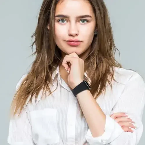 Sport Bands Compatible with Apple Watch 38mm 40mm 41mm 42mm 44mm 45mm 49mm, Soft Silicone Replacement Waterproof Strap Wristband for iWatch Series Ultra 10/9/8/7/6/5/4/3/2/1 SE Women Men, Midnight - 4