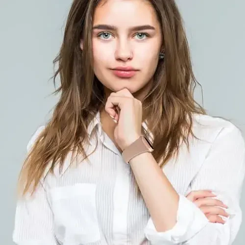 Sport Bands Compatible with Apple Watch 38mm 40mm 41mm 42mm 44mm 45mm 49mm, Soft Silicone Replacement Waterproof Strap Wristband for iWatch Series Ultra 10/9/8/7/6/5/4/3/2/1 SE Women Men, Milk Tea - 4