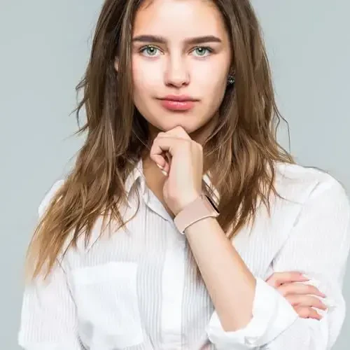 Sport Bands Compatible with Apple Watch 38mm 40mm 41mm 42mm 44mm 45mm 49mm, Soft Silicone Replacement Waterproof Strap Wristband for iWatch Series Ultra 10/9/8/7/6/5/4/3/2/1 SE Women Men, Pink Sand - 4