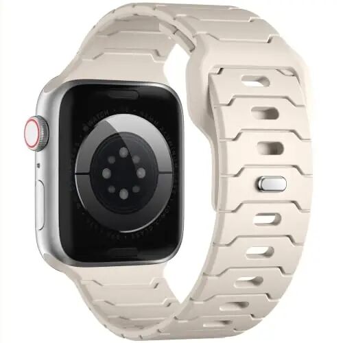 Sport Bands for Apple Watch Bands 44mm 49mm 46mm 45mm 42mm for iWatch Men | Grooved Silicone Band,for Apple Watch Ultra SE Series 12 11 10 9 8 7 6 5 4 3 2 1,Waterproof Sweatproof,Gym Workout to Office - Wepro