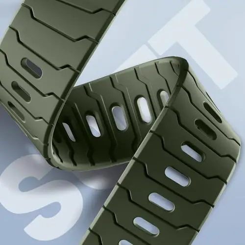 Sport Bands for Apple Watch Bands 44mm 49mm 46mm 45mm 42mm for iWatch Men | Grooved Silicone Band,for Apple Watch Ultra SE Series 12 11 10 9 8 7 6 5 4 3 2 1,Waterproof Sweatproof,Gym Workout to Office - 3