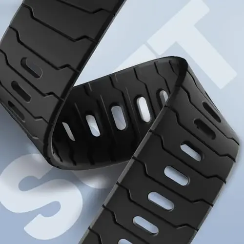 Sport Bands for Apple Watch Bands 44mm 49mm 46mm 45mm 42mm for iWatch Men | Grooved Silicone Band,for Apple Watch Ultra SE Series 12 11 10 9 8 7 6 5 4 3 2 1,Waterproof Sweatproof,Gym Workout to Office - 3