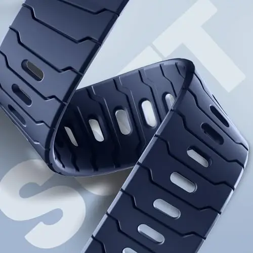 Sport Bands for Apple Watch Bands 44mm 49mm 46mm 45mm 42mm for iWatch Men | Grooved Silicone Band,for Apple Watch Ultra SE Series 12 11 10 9 8 7 6 5 4 3 2 1,Waterproof Sweatproof,Gym Workout to Office - 3