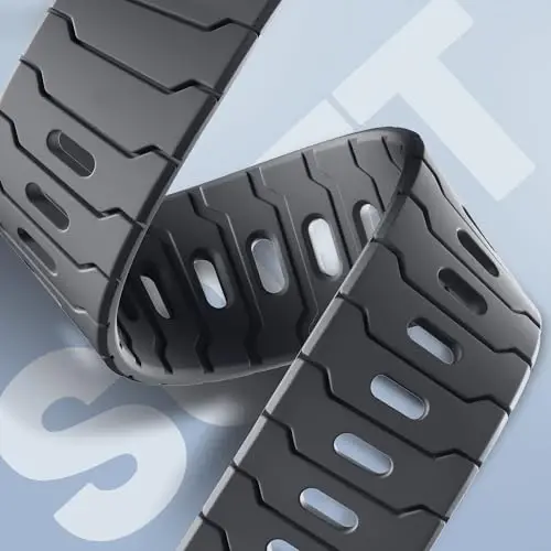 Sport Bands for Apple Watch Bands 44mm 49mm 46mm 45mm 42mm for iWatch Men | Grooved Silicone Band,for Apple Watch Ultra SE Series 12 11 10 9 8 7 6 5 4 3 2 1,Waterproof Sweatproof,Gym Workout to Office - 3