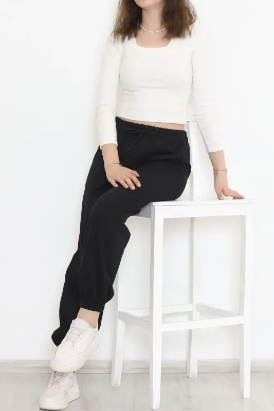 Sport kostyumi shimining lastikli qismi Qulay kiyim Jogger-Kulrang - 3