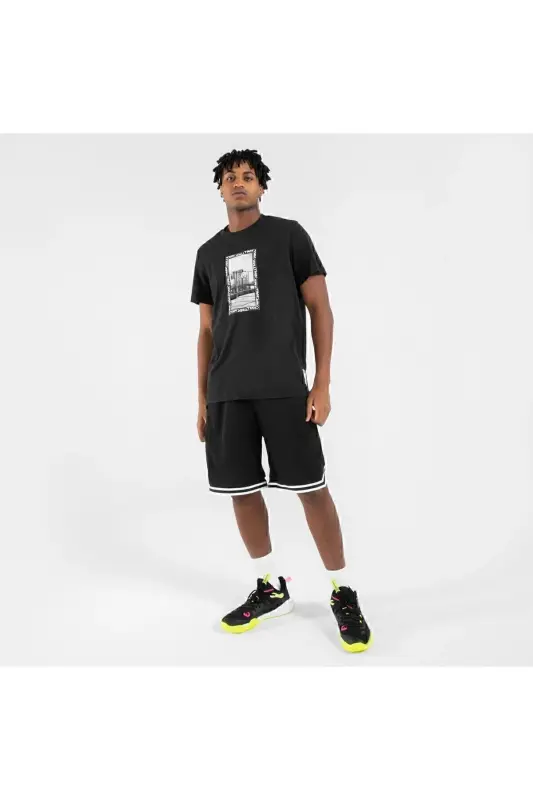 - Sport Oyoq Kiyim Basketbol Oyoq Kiyimi Elevate 500 Mid-Qora - 1