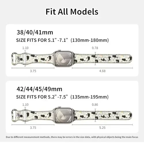 Sport soati bilaguzuk iWatch Band 38mm 40mm 41mm ayollar bilan mos keladi, yumshoq silikon gulli sport tasmali almashtirish bilaguzuklari iWatch Series Ultra 9 8 7 6 5 4 3 2 1 SE uchun - 4