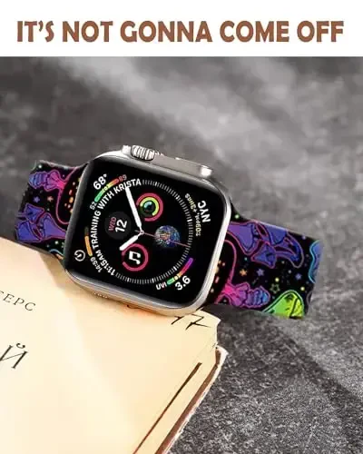 Sport Soatlar Tasmalar Apple Watch Band bilan mos keladi 38mm 40mm 41mm Ayollar Erkaklar uchun, Sozlanishi Yumshoq Silikon Almashtirish Aqlli Soat Bilakuzuk iWatch Series 7 6 5 4 3 2 1 SE c - 6