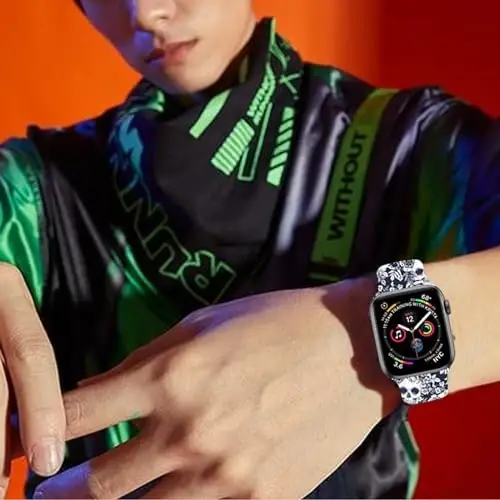 Sport Soatlar uchun Tasmalar Apple Watch Band bilan mos keladi 38mm 40mm 41mm Ayollar Erkaklar uchun, Sozlanishi mumkin Yumshoq Silikon Almashtiriladigan Smartwatch Bilakuzuk iWatch Series 7 6 5 4 3 2 1 SE uchun(daih) - 5