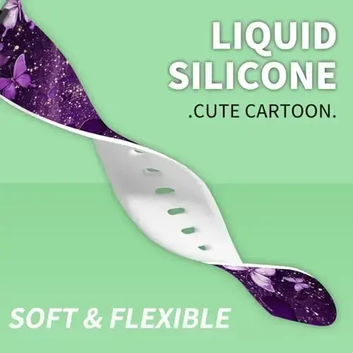 Sport soatlari Apple Watch Band 38mm 40mm 41mm bilan mos keladi, ayollar va erkaklar uchun sozlanishi mumkin bo'lgan yumshoq silikon almashtiriladigan aqlli soat bilaguzuk iWatch Series 7 6 5 4 3 2 1 SE(G) uchun - 3