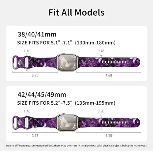 Sport soatlari Apple Watch Band 38mm 40mm 41mm bilan mos keladi, ayollar va erkaklar uchun sozlanishi mumkin bo'lgan yumshoq silikon almashtiriladigan aqlli soat bilaguzuk iWatch Series 7 6 5 4 3 2 1 SE(G) uchun - 4