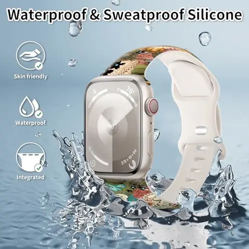 Sport soatlari tasmalar Ayollar va erkaklar uchun Apple Watch Band 38mm 40mm 41mm bilan mos keladi, iWatch Series 7 6 5 4 3 2 1 SE(G) uchun sozlanishi mumkin bo'lgan yumshoq silikon almashtiriladigan aqlli soat bilaguzuk - Bansutay (1)