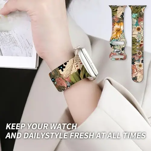 Sport soatlari tasmalar Ayollar va erkaklar uchun Apple Watch Band 38mm 40mm 41mm bilan mos keladi, iWatch Series 7 6 5 4 3 2 1 SE(G) uchun sozlanishi mumkin bo'lgan yumshoq silikon almashtiriladigan aqlli soat bilaguzuk - 6