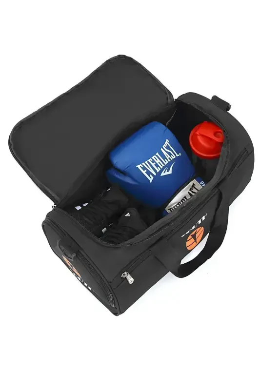 Sport sumkasi Qora rang Uniseks sumka Sayohat sumkasi - 4