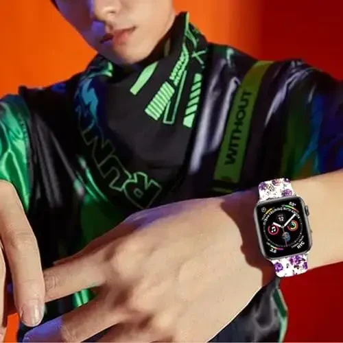 Sport Watch Bands Apple Watch Band 38mm 40mm 41mm ayollar erkaklar uchun mos, sozlanishi yumshoq silikon o'rnini bosuvchi Smartwatch bilaguzuk iWatch Series 7 6 5 4 3 2 1 SE(daih) uchun - 5