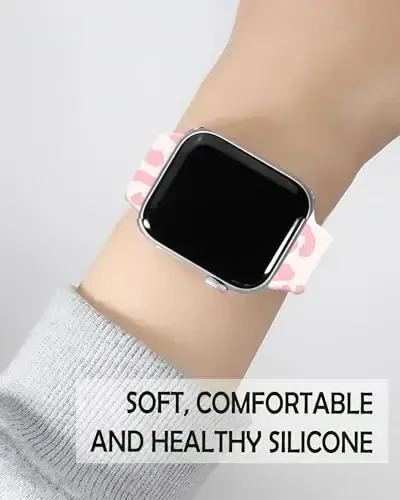 Sport Watch Bands Apple Watch Band 38mm 40mm 41mm ayollar va erkaklar uchun mos, sozlanishi mumkin bo'lgan yumshoq silikon almashtiriladigan Smartwatch bilaguzuk iWatch Series 7 6 5 4 3 2 1 SE c uchun - 3