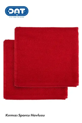 Sport zal Antibakterial sochiq – Qizil Sportchi sochiq tez quriydigan ter Microfiber-Qizil - 8
