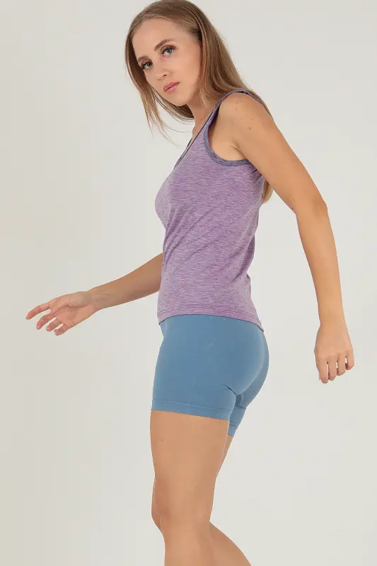 Спортивная унисекс футболка без швов для фитнеса - 2