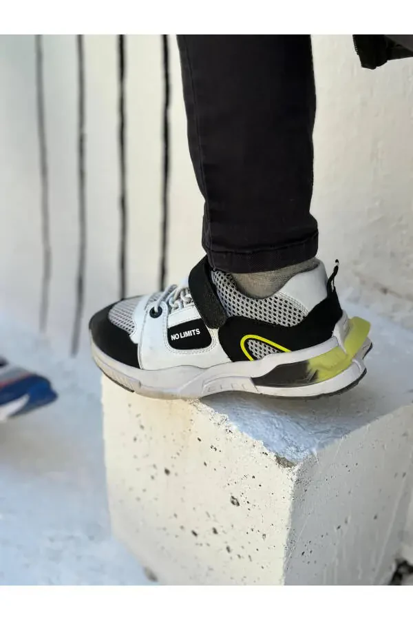 Спортивные кроссовки для мальчиков Unden с одной липучкой, эластичной вставкой и сетчатыми деталями Черный - 10