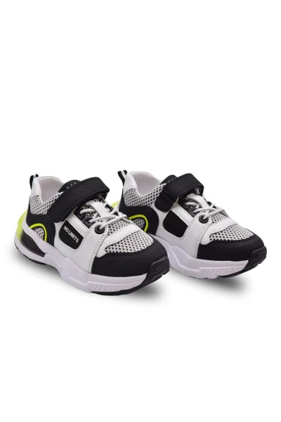 Спортивные кроссовки для мальчиков Unden с одной липучкой, эластичной вставкой и сетчатыми деталями Черный - 7