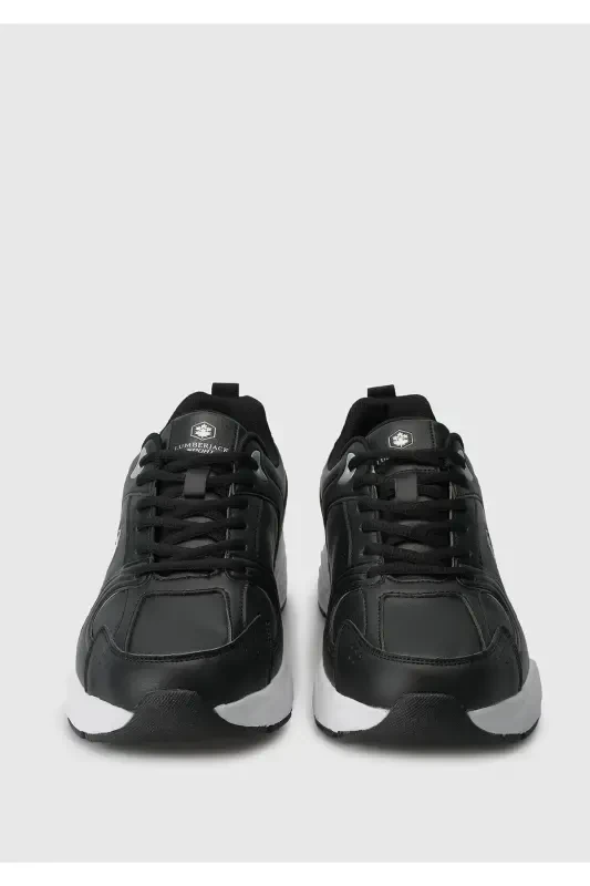 Спортивные повседневные мужские кроссовки Pol Pu 3Pr черные - 3