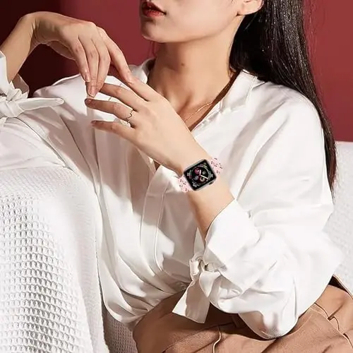 Спортивные ремешки для часов, совместимые с Apple Watch Band 38 мм 40 мм 41 мм для женщин и мужчин, регулируемый мягкий силиконовый сменный ремешок для смарт-часов для iWatch Series 7 6 5 4 3 2 1 SE(daih) - 6