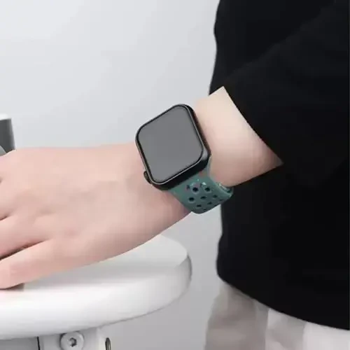 Спортивные ремешки, совместимые с Apple Watch Band 38 мм 40 мм 41 мм 42 мм 44 мм 45 мм 49 мм для женщин и мужчин, дышащие мягкие ремешки iWatch из переработанного пластика для iWatch Series 9 8 7 6 5 4 3 2 1 Ultra SE Ultra 2 - 6
