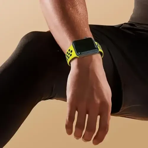 Спортивные ремешки, совместимые с ремешком Apple Watch 38 мм 40 мм 41 мм 42 мм 44 мм 45 мм 49 мм для женщин и мужчин, переработанные пластиковые дышащие мягкие ремешки iWatch для iWatch Series 9 8 7 6 5 4 3 2 1 Ultra SE Ultra 2 - 4