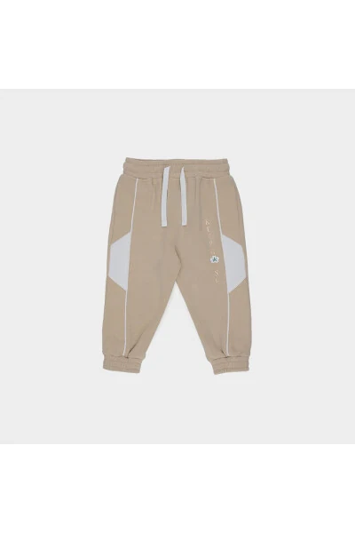 Спортивные штаны для девочек бежевого цвета - PANÇO