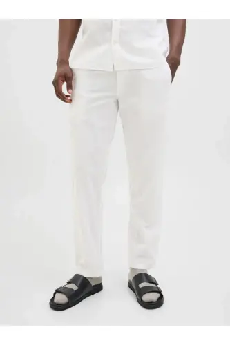 Jogginghose Locker Geschnitten Jogginghose-White - 3