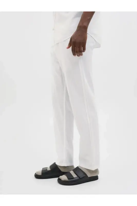 Jogginghose Locker Geschnitten Jogginghose-White - 7