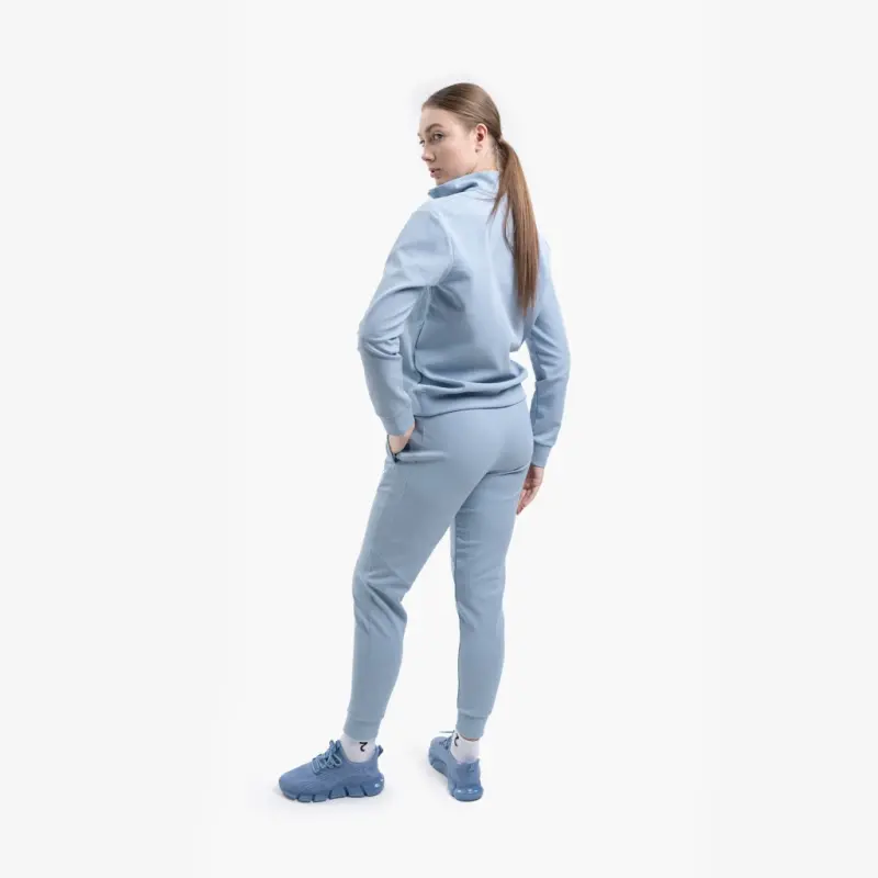 Спортивный костюм с молнией до середины груди – ГОЛУБОЙ - 9