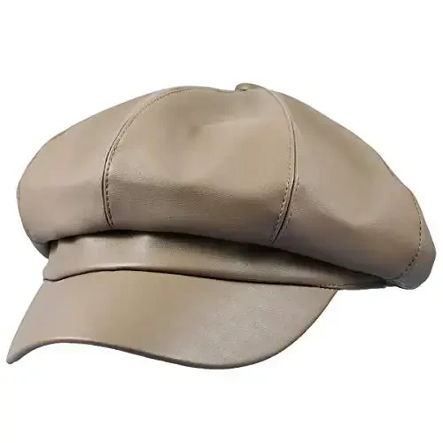 Sportmusies 8 Panels Ayollar uchun Newsboy Caps, PU Charm Cabbie Rassom Shlyapa Gatsby Ivy Beret Shlyapa - 1
