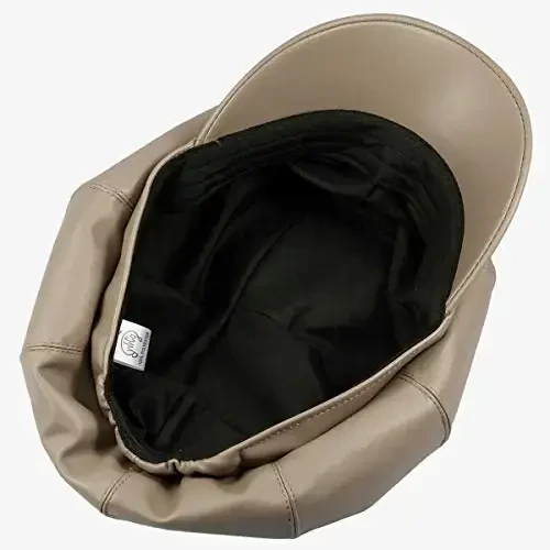 Sportmusies 8 Panels Ayollar uchun Newsboy Caps, PU Charm Cabbie Rassom Shlyapa Gatsby Ivy Beret Shlyapa - 3
