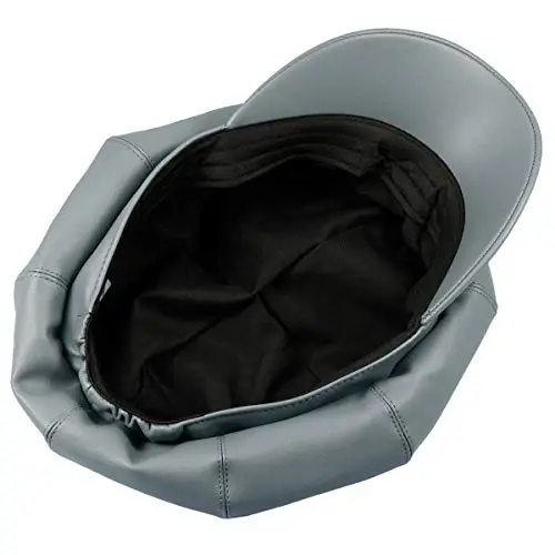 Sportmusies 8 Panels Newsboy Caps for Women, PU Leather Cabbie Painter Hat Gatsby Ivy Beret Cap - 3